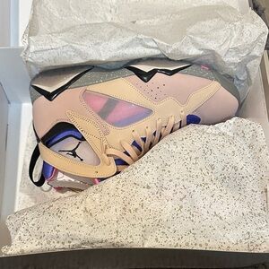 Jordan Women's Beige and Purple Sneakers